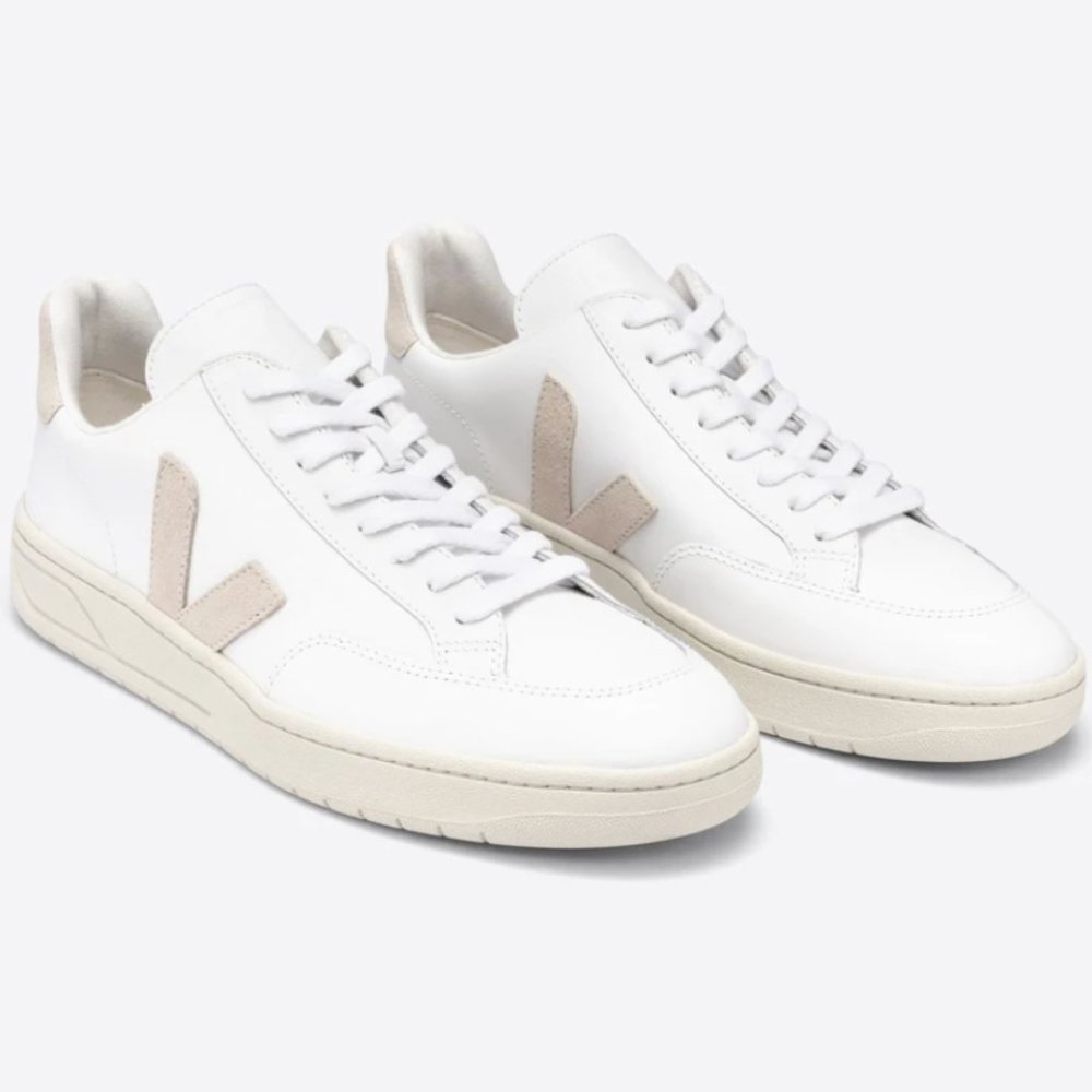 COPY - COPY - Veja V-12 Leather Extra White Sable Sneaker